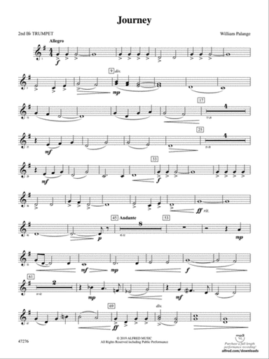 Journey: 2nd B-flat Trumpet