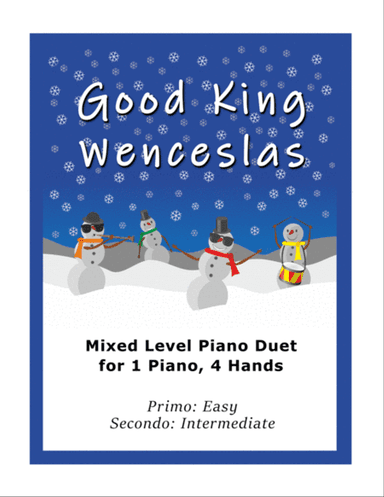 Good King Wenceslas (Easy Piano Duet; 1 Piano, 4-Hands)