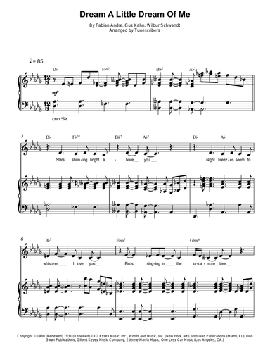 Dream A Little Dream Of Me