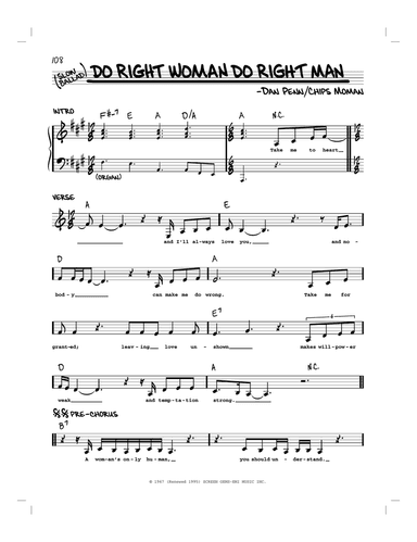 Do Right Woman, Do Right Man