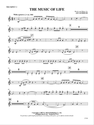 The Music of Life: 2nd B-flat Trumpet