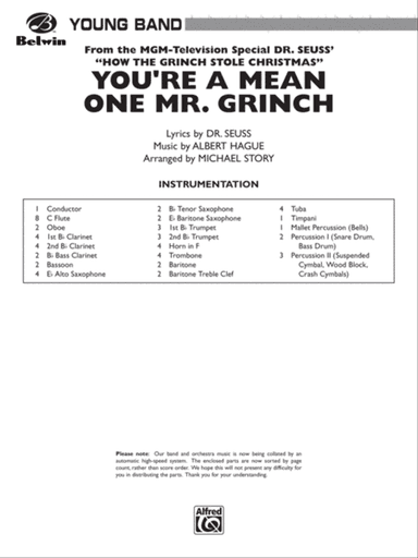 You're a Mean One, Mr. Grinch: Score