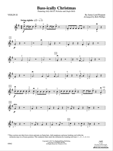 Bass-ically Christmas: 2nd Violin
