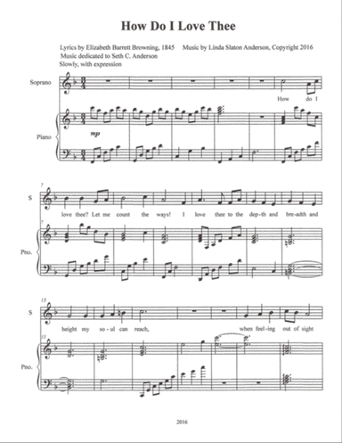 How Do I Love Thee