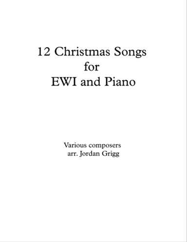 12 Christmas Songs for EWI and Piano