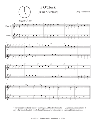 5 O'Clock (In the Afternoon)