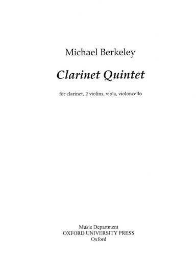 Clarinet Quintet