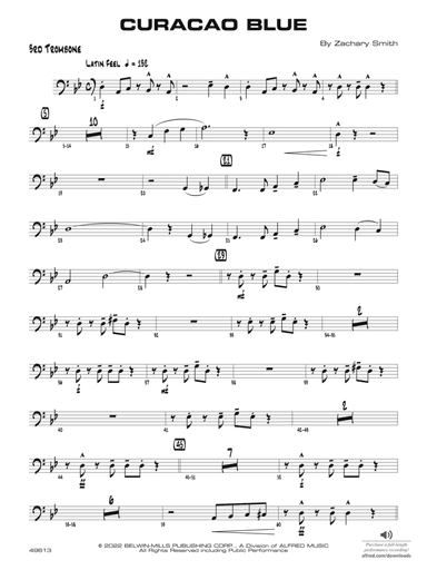 Curacao Blue: 3rd Trombone