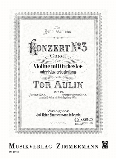 Konzert No. 3 in c-Moll, Op. 14