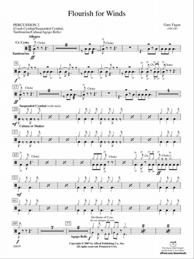 Flourish for Winds: 2nd Percussion