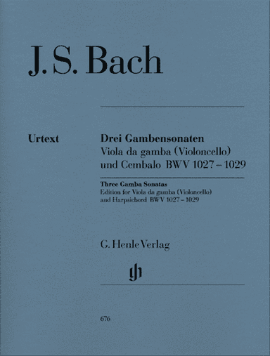 Sonatas for Viola da Gamba and Harpsichord BWV 1027-1029