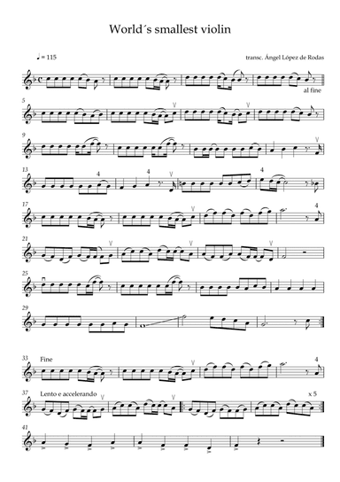 The Worlds Smallest Violin