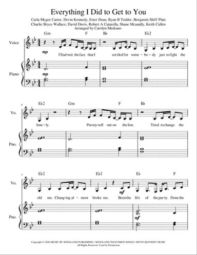 Everything I Did To Get To You