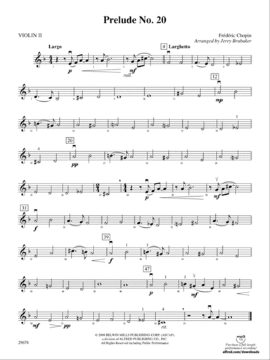 Prelude No. 20: 2nd Violin