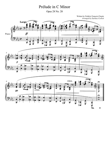 Prelude Opus 28 No. 20 in C Minor