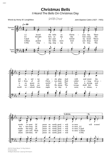 Christmas Bells - SATB Choir