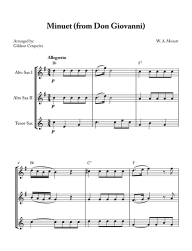 Minuet (from Don Giovanni)