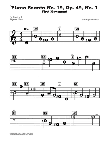 Piano Sonata No. 19, First Movement