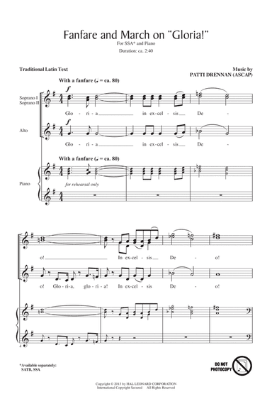 Fanfare And March On "Gloria"