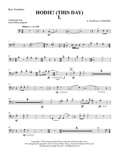 Hodie (This Day) - Bass Trombone