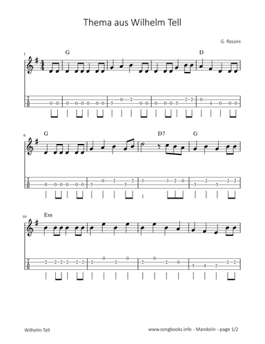 Thema aus Wilhelm Tell - G. Rossini