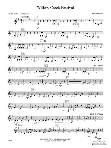 Willow Creek Festival: (wp) E-flat Tuba T.C.