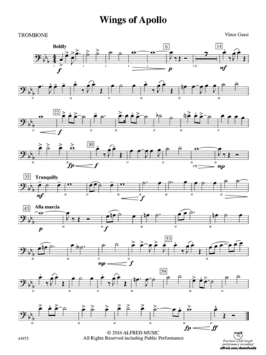 Wings of Apollo: 1st Trombone