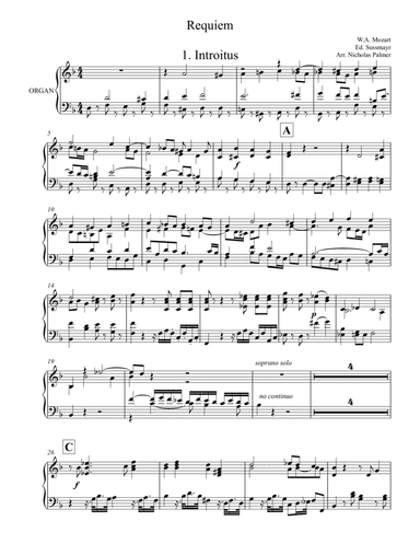 Requiem (Organ reduction of ww and brass parts)