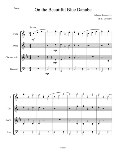 The Blue Danube (Woodwind Quartet)