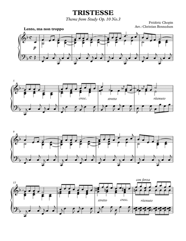 Chopin - Tristesse