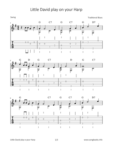 Little David play on your Harp