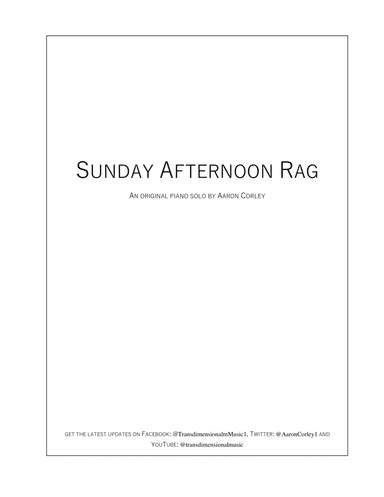 Sunday Afternoon Rag