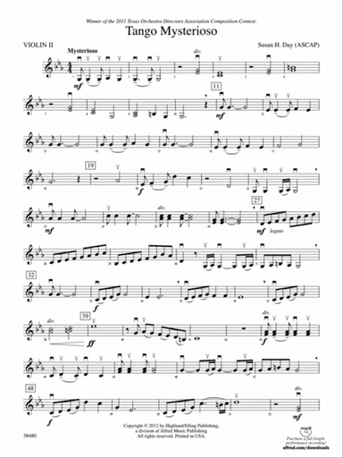 Tango Mysterioso: 2nd Violin