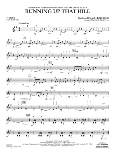 Running Up That Hill (arr. Paul Murtha) - Viola