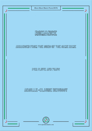 Debussy-Romance,for Flute and Piano