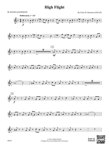 High Flight: B-flat Tenor Saxophone