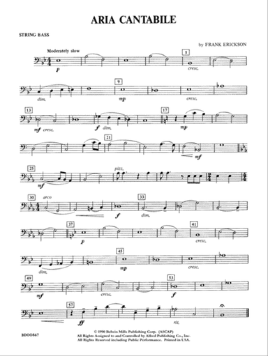 Aria Cantabile: String Bass