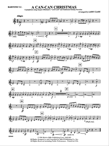 A "Can Can" Christmas: Baritone T.C.