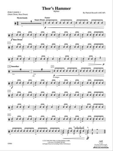 Thor's Hammer: 1st Percussion