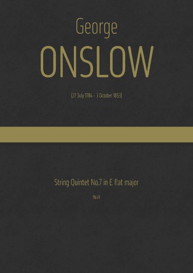 Onslow - String Quintet No.7 in E flat major, Op.23