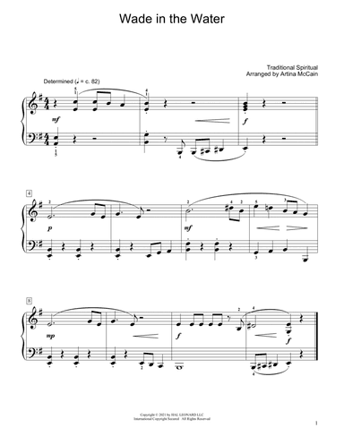 Wade In The Water (arr. Artina McCain)