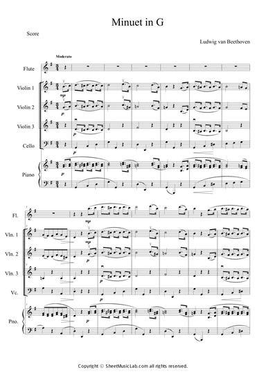 Minuet in G major