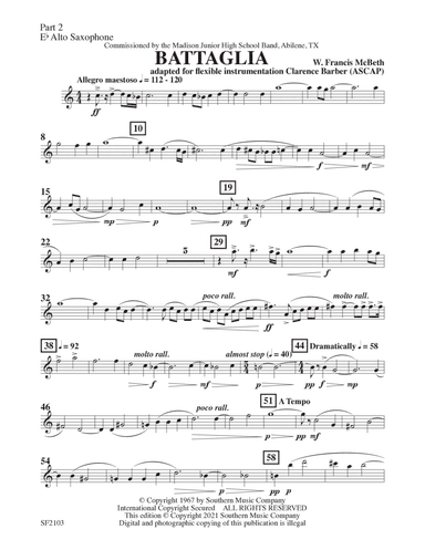 Battaglia - Alto Sax 2