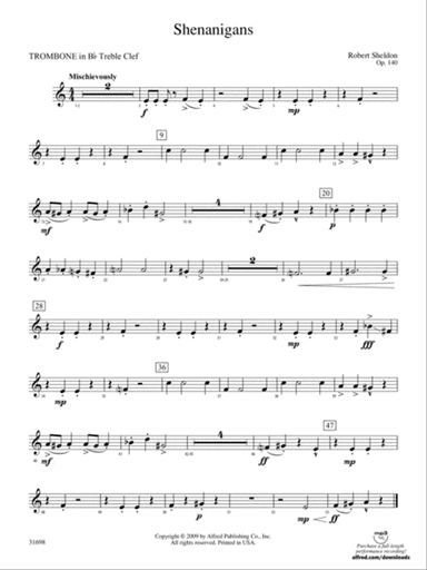 Shenanigans: (wp) 1st B-flat Trombone T.C.