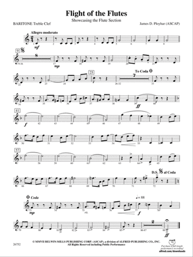 Flight of the Flutes (Showcasing the Flute Section): Baritone T.C.