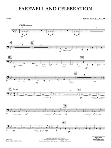 Farewell and Celebration - Tuba