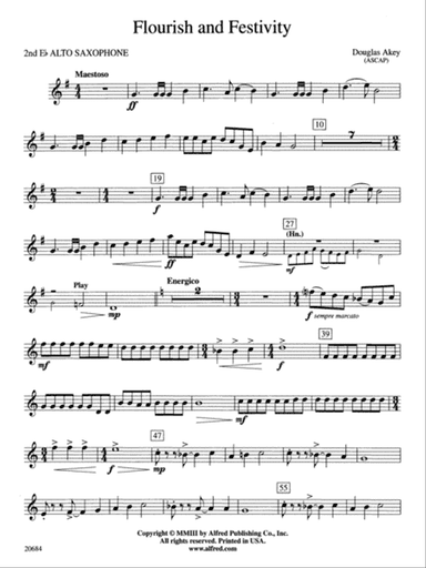 Flourish & Festivity: 2nd E-flat Alto Saxophone