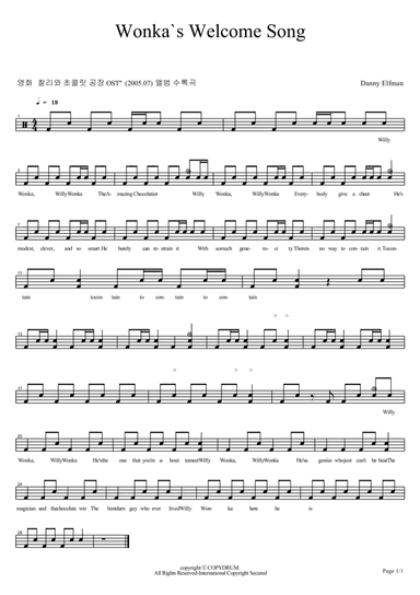 Wonka's Welcome Song