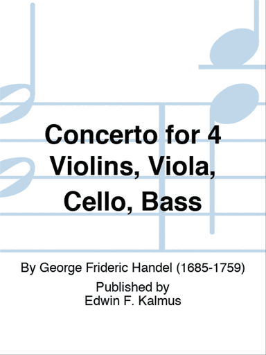 Concerto for 4 Violins, Viola, Cello, Bass