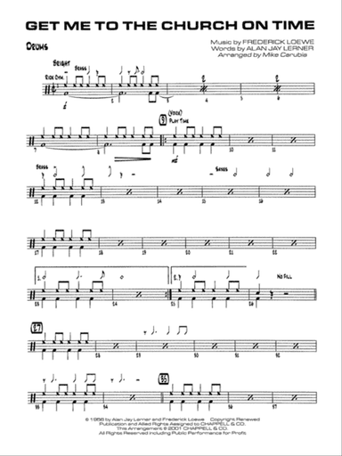 Get Me to the Church on Time: Drums